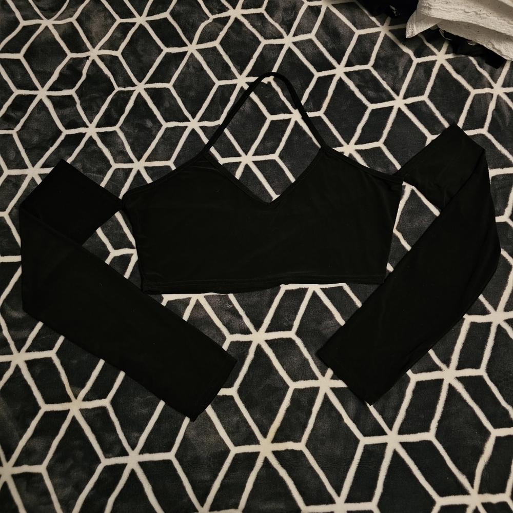SHEIN Black Crop Top